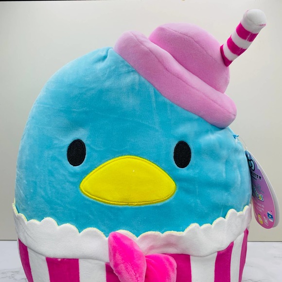 Squishmallows Hello Kitty Tuxedosam Sam Milkshake 12" Plush Sanrio Blue Pillow - Picture 13 of 14